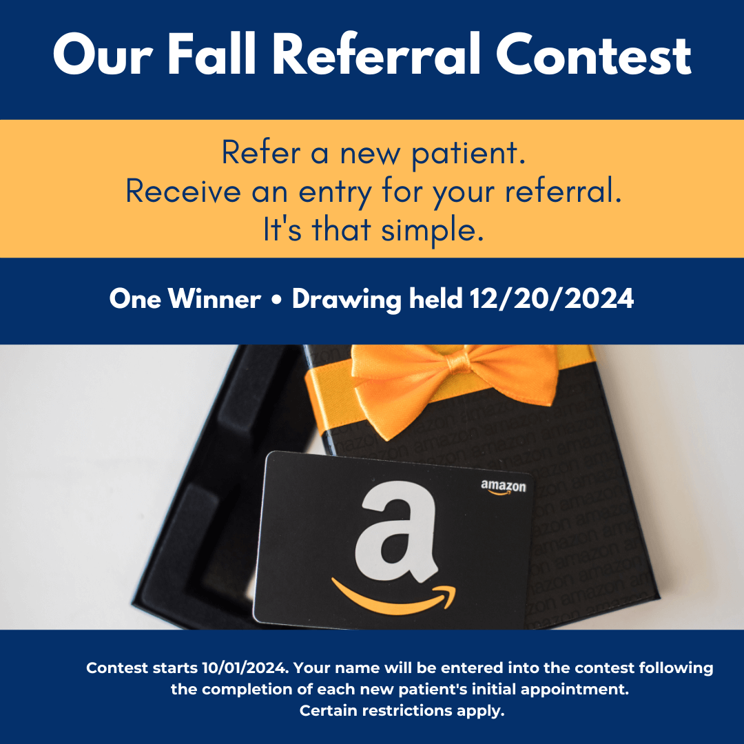 Win 250 dollars in gift cards to local grocery stores refer a friend or family member receive one entry per referral