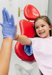 Child in the dental chair